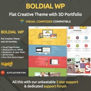 Boldial WP - Flat Creative Theme with 3D Portfolio